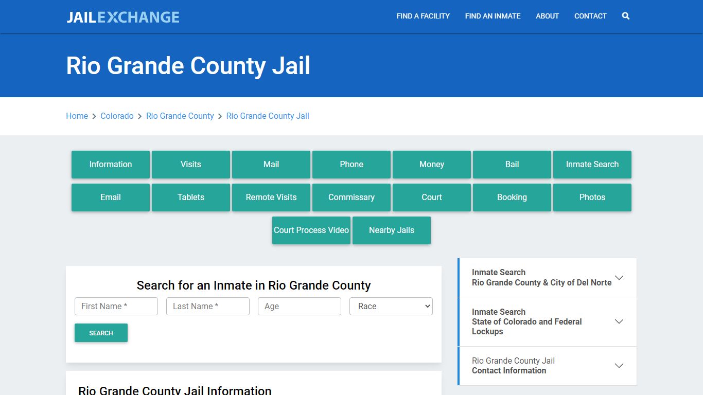 Rio Grande County Jail Roster Lookup, CO, Inmate Search